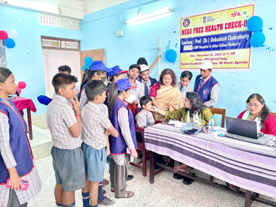 A special health camp was organised at Mahatma Gandhi memorial school during special NSS Camp in Agartala on November 22.